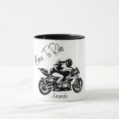 Geboren zu fahren Personalisierter Name Tasse (Zentrum)