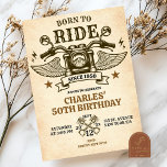 Geboren zu fahren Vintag Motorrad 50. Geburtstag Einladung<br><div class="desc">Geboren zu fahren Motorrad 50. Geburtstag Einladung,  Motorrad Erwachsene Geburtstagsparty,  Vintag Rockstar Biker Geburtstagsparty,  Dirt Bike Party</div>