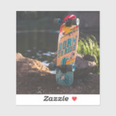 Geboren zu fahrende Skateboard Aufkleber (Blatt)