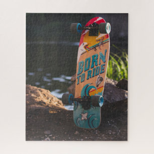 Geboren zu fahrende Skateboard Puzzle