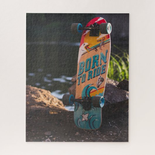 Geboren zu fahrende Skateboard Puzzle (Vertikal)