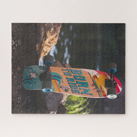 Geboren zu fahrende Skateboard Puzzle (Horizontal)