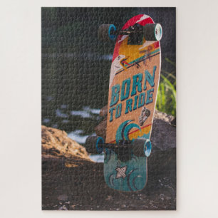Geboren zu fahrende Skateboard Puzzle