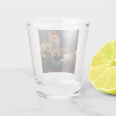 Geboren zu fahrende Skateboard Schnapsglas (Rückseite)