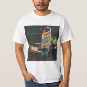 Geboren zu fahrende Skateboard T-Shirt