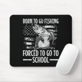 Geboren zu fischen B Fisch Fischer Boy Kind Funny Mousepad (Mit Mouse)