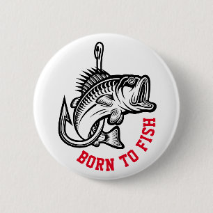 Geboren zu fischen button