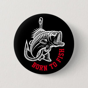 Geboren zu fischen button