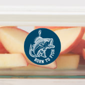 Geboren zu fischen etiketten (Befestigt)