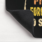 Geboren zu fischen Funny Fisherman Kleidung Mousepad (Ecke)