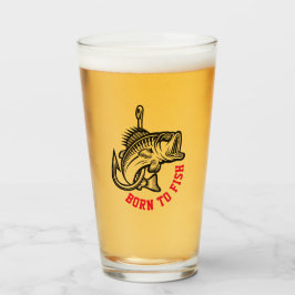 Geboren zu fischen glas