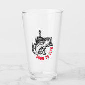 Geboren zu fischen glas (Vorderseite)