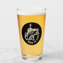 Geboren zu fischen glas