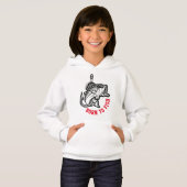 Geboren zu fischen hoodie (Vorne ganz)