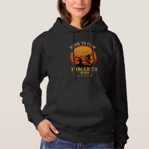 Geboren zu fischen hoodie