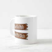 Geboren zu fischen kaffeetasse (Vorderseite Links)