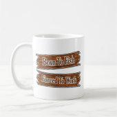 Geboren zu fischen kaffeetasse (Links)