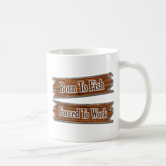 Geboren zu fischen kaffeetasse