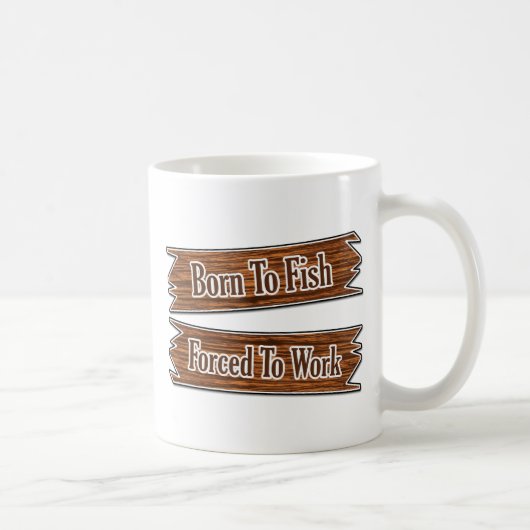 Geboren zu fischen kaffeetasse (Rechts)