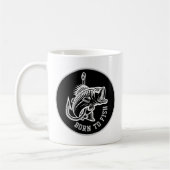 Geboren zu fischen kaffeetasse (Links)