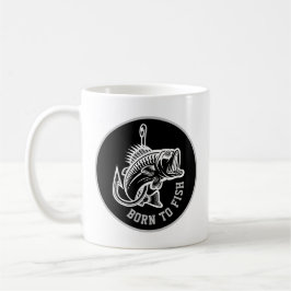 Geboren zu fischen kaffeetasse
