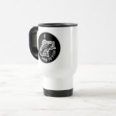 Geboren zu fischen reisebecher (Vorderseite Links)