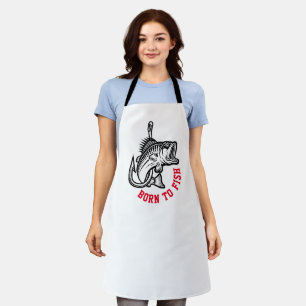 Geboren zu fischen schürze