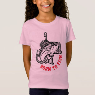 Geboren zu fischen T-Shirt