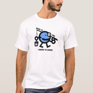 Geboren zu fischen T-Shirt