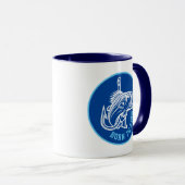 Geboren zu fischen tasse (VorderseiteRechts)