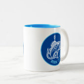 Geboren zu fischen zweifarbige tasse (VorderseiteRechts)
