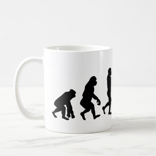 Geboren zu Fliegen - Evolution des Piloten Kaffeetasse (Links)