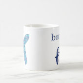 "Geboren zu fliegen" Flugzeug  Kaffeetasse (Mittel)