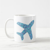 "Geboren zu fliegen" Flugzeug  Kaffeetasse (Links)