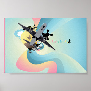 Geboren zu fliegen poster