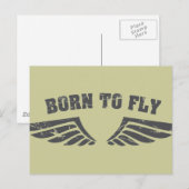 Geboren zu Flügen Postkarte (Vorne/Hinten)