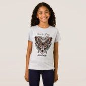 Geboren zu Flutter Boho Gray T - Shirt (Vorne ganz)