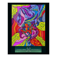 'Geboren zu Fuß allein' glänzendes Poster