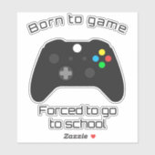 Geboren zu Game Decal mit XBox Controller Aufkleber (Blatt)
