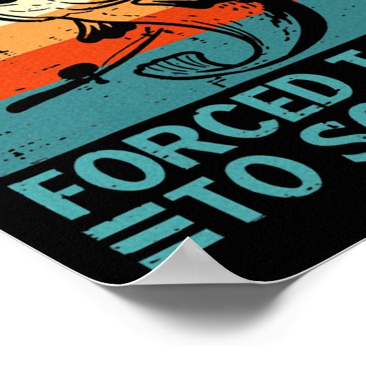 Geboren zu gehen Hochschule für Fischereigewehrte Poster (Ecke)