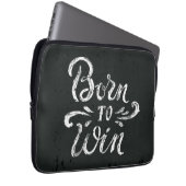 Geboren zu gewinnen laptopschutzhülle (Vorne Rechts)