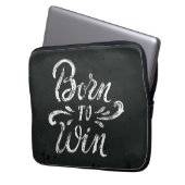 Geboren zu gewinnen laptopschutzhülle (Vorderseite Links)