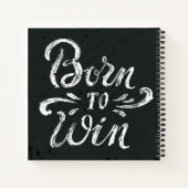 Geboren zu gewinnen notizbuch (Rückseite)