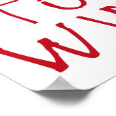 Geboren zu gewinnen Sticker Poster (Ecke)