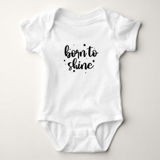 Geboren zu glänzen baby strampler