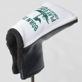 Geboren zu Golf zwangsweise zum Arbeiten Golf Headcover (3/4 Vorderseite)