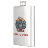 Geboren zu G'rill GRILLEN Master Fun Puff Flachmann (Links)