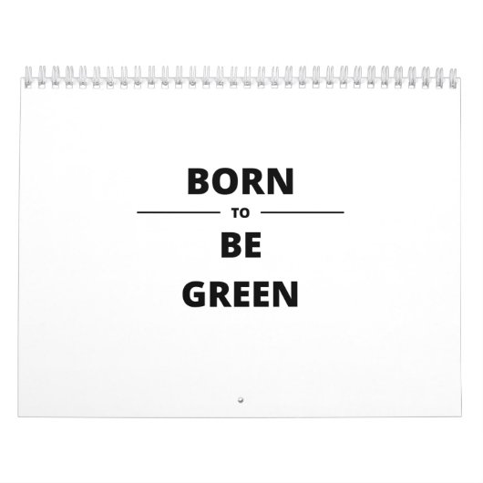 GEBOREN ZU GRÜNEN KALENDER (Titelbild)