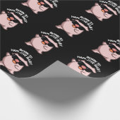 Geboren zu Ham Jive Baby Funny Pig Dark BG Geschenkpapier (Ecke)