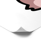 Geboren zu Ham Jive Baby Funny Pig Puff Poster (Ecke)